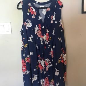 Navy floral OLD NAVY dress size XL